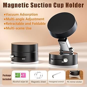Magnetic Mobile Suction Cup Holder