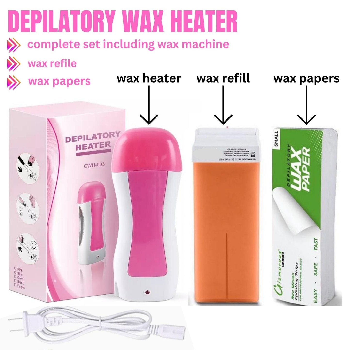 3 In 1 Dapilatory Wax Heater
